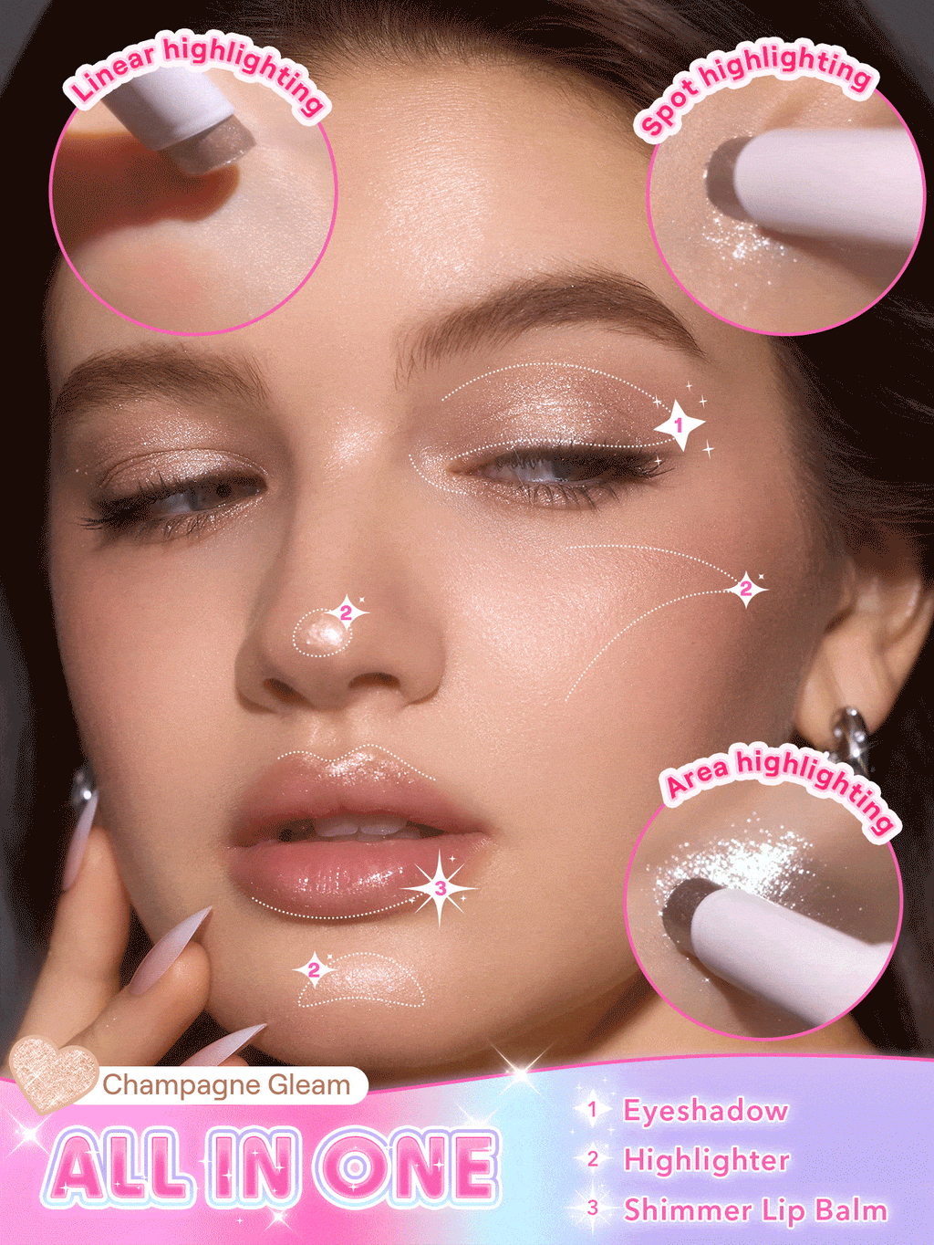 Multi-Use Jelly Glitter Stick